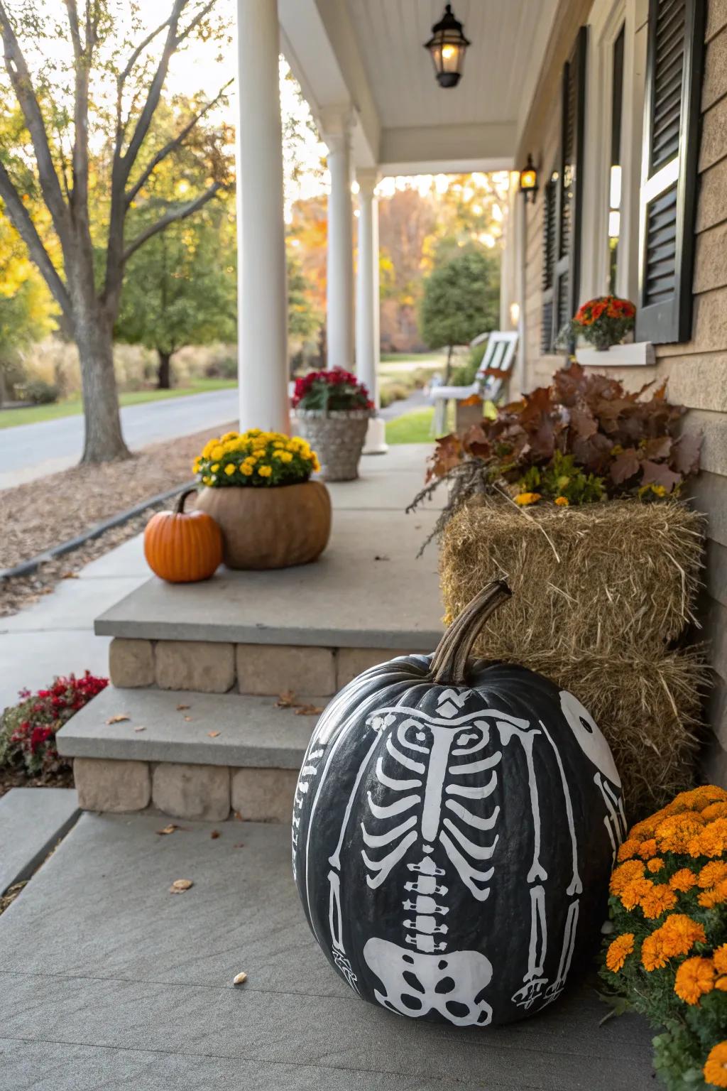 Radiant reveal pumpkin design for a spooky touch