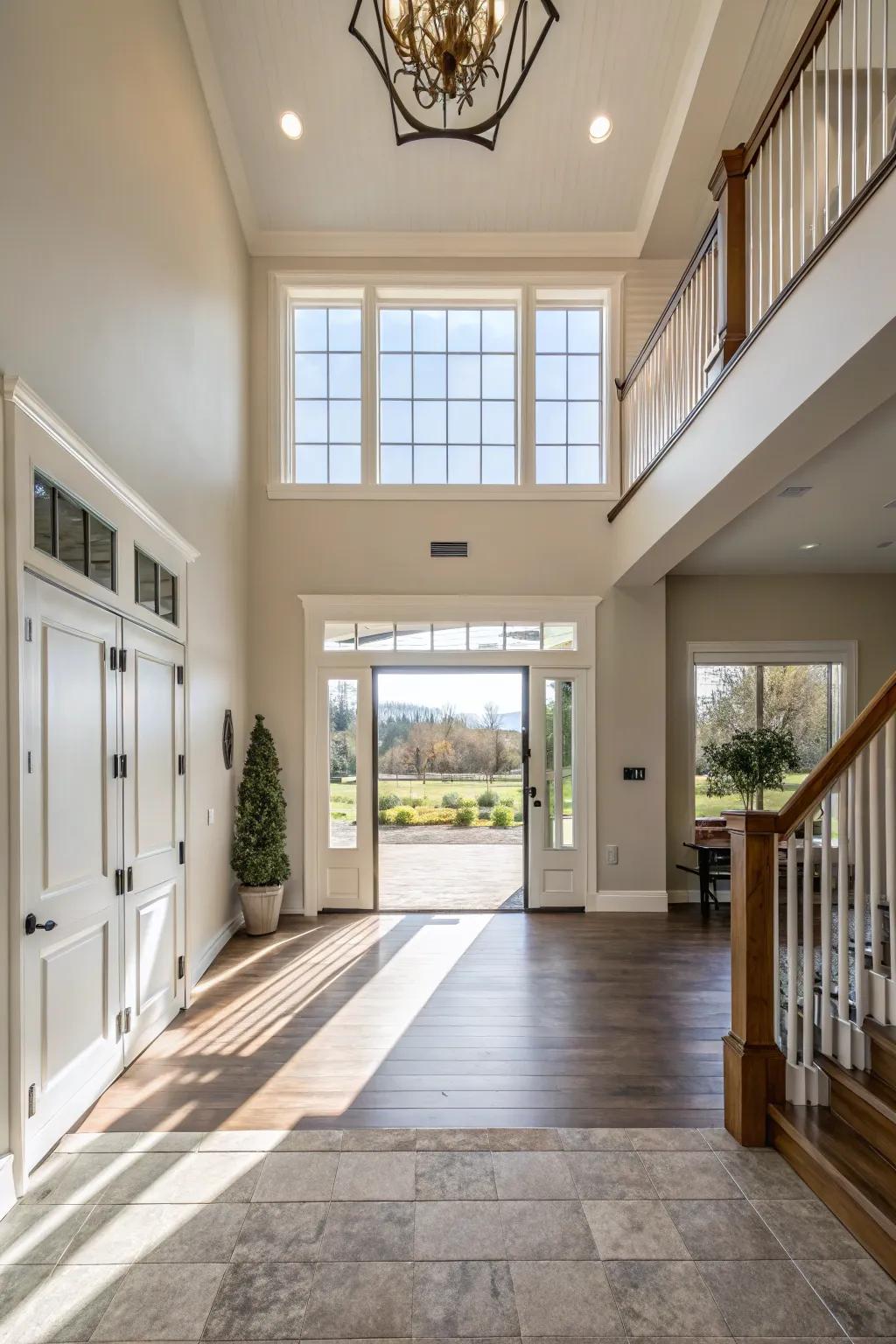 Opening up the entrance area by taking out walls can really make the space feel bigger and more welcoming.