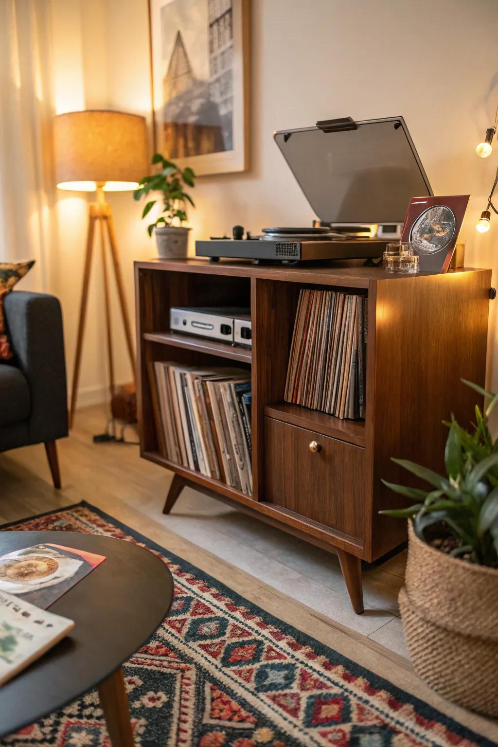 Mid-century modern consoles provide a superb fusion of classic allure and contemporary practicality.