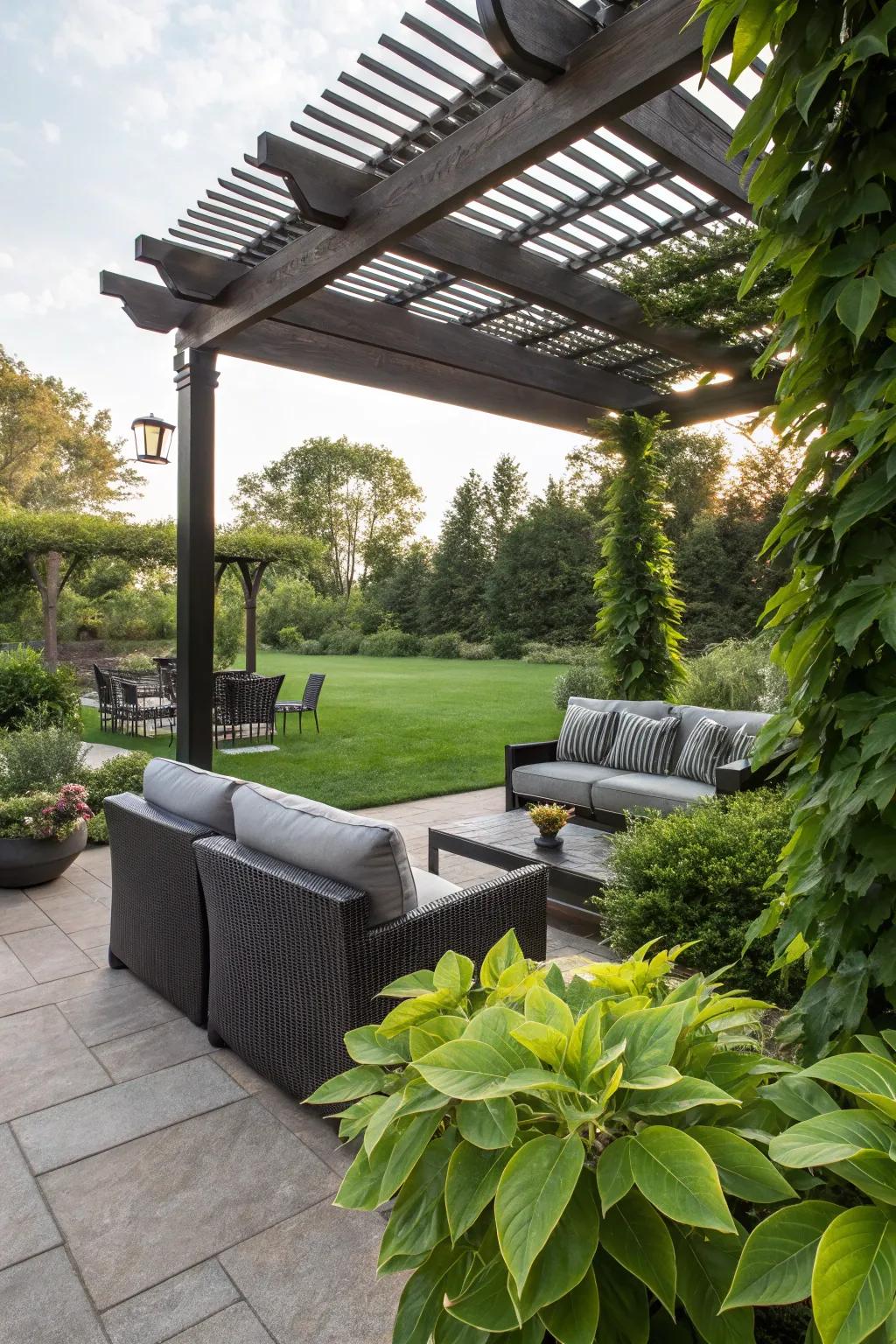Design a peaceful open-air haven right in your own yard.