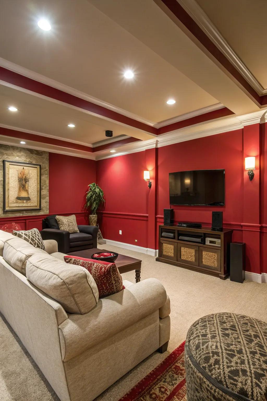 A striking feature wall turns any room into a vibrant focal point.