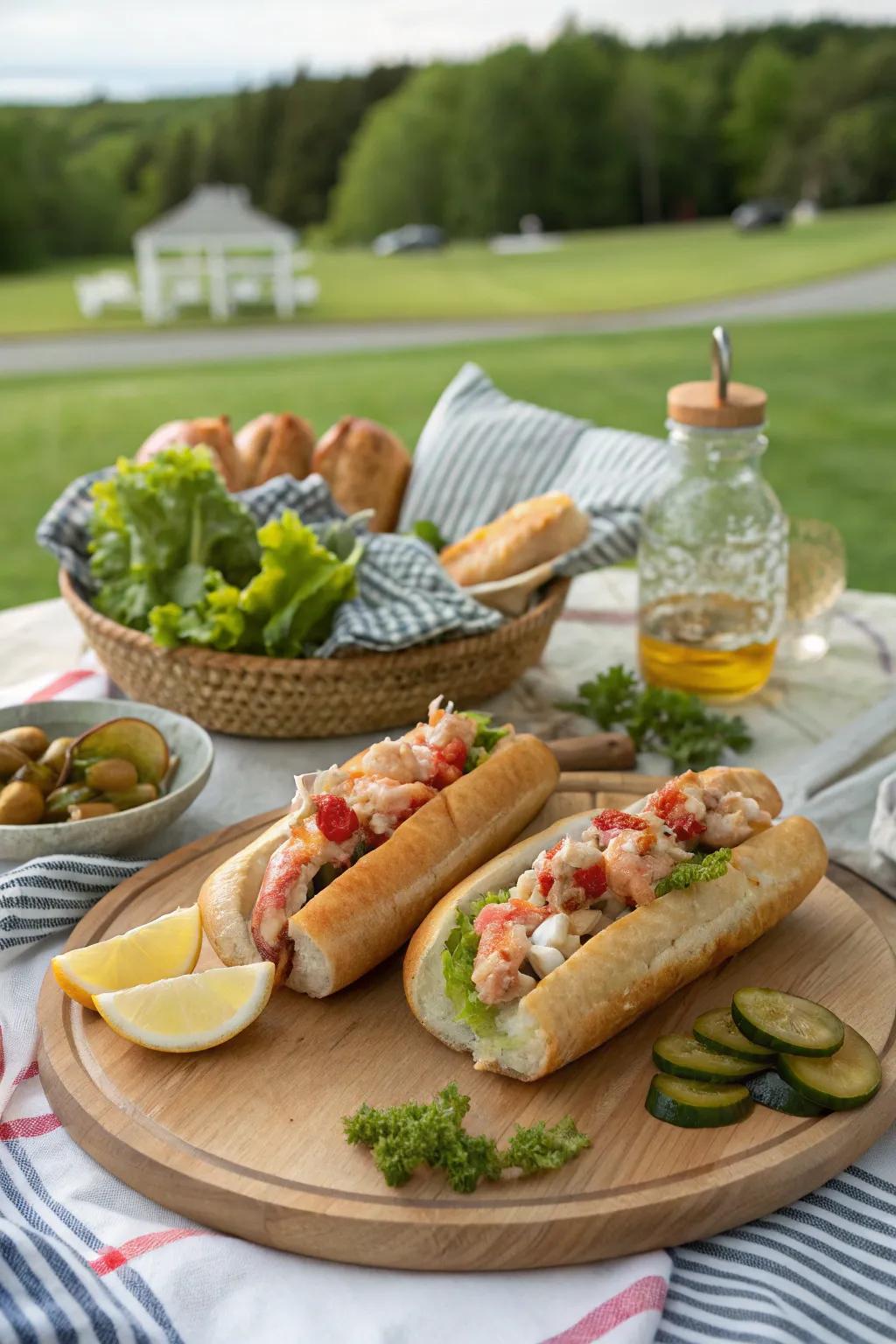 Ocean buns poised to transport the essence of the coast to your picnic.