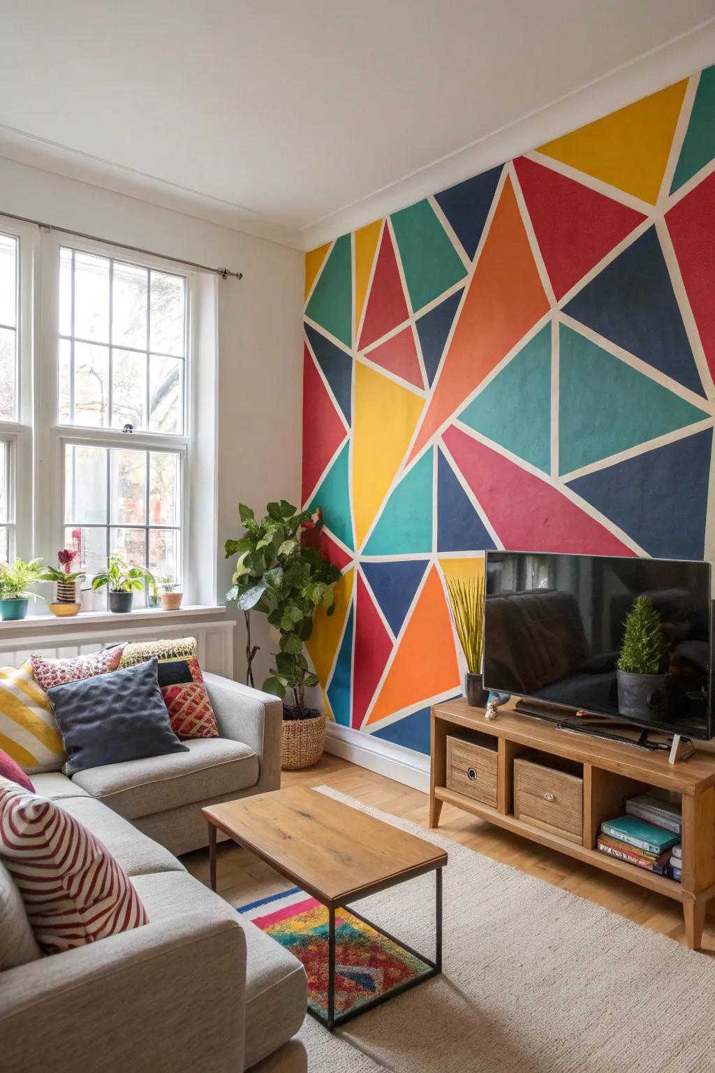 A bold, colorful mural to make your selfies stand out.
