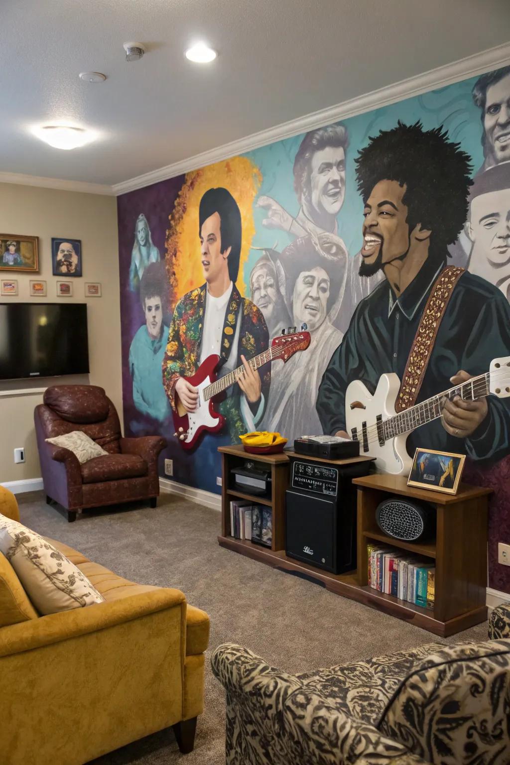 A mural rediscovering music's golden age