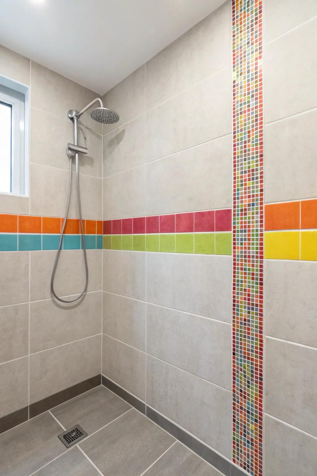 Vivid ornamental tiles offer a dazzling contrast set against hushed backdrops.