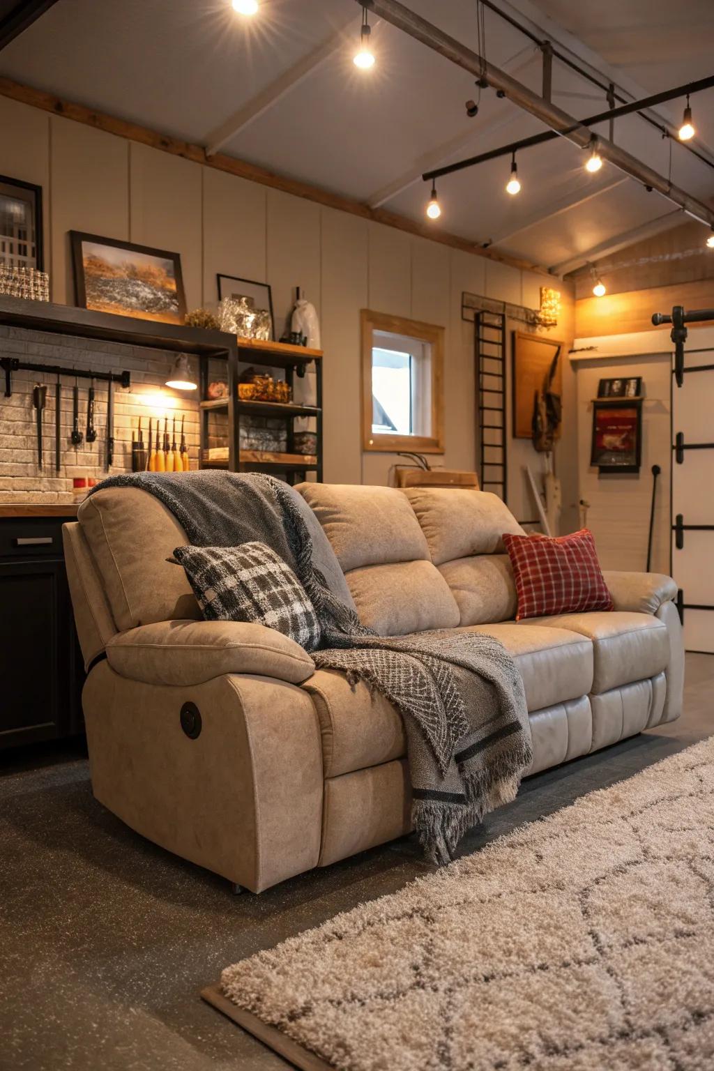 A welcoming spot to unwind in your customized retreat.