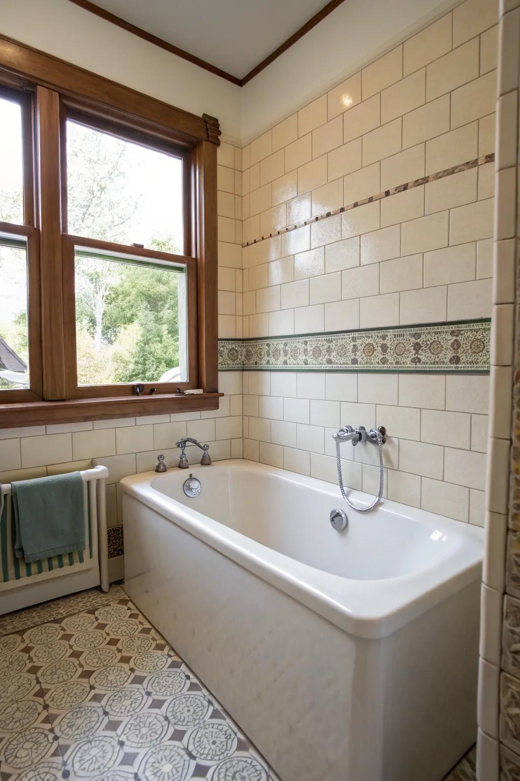 A petite bathroom showcases a compact immersion tub, exemplifying clever space optimization.