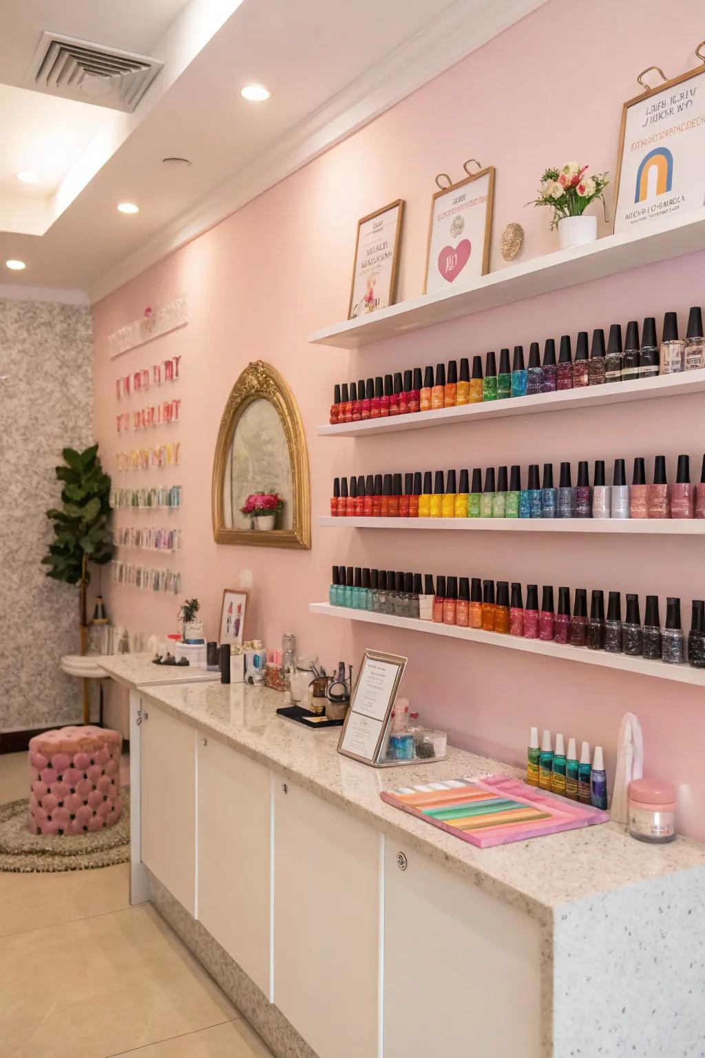 Transform your wall into a vibrant, organized storage area.