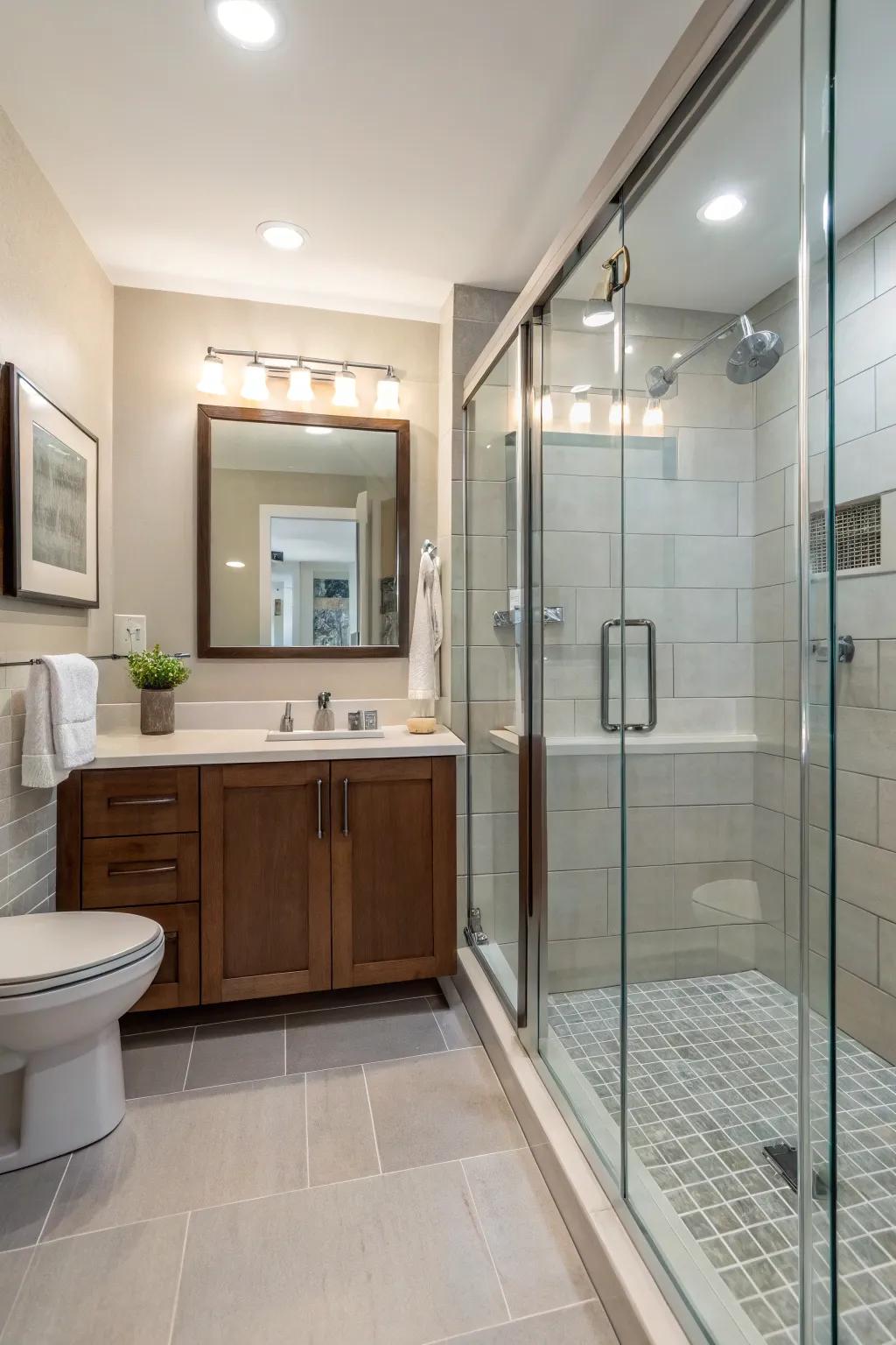 Embrace simplicity with borderless crystal panels.