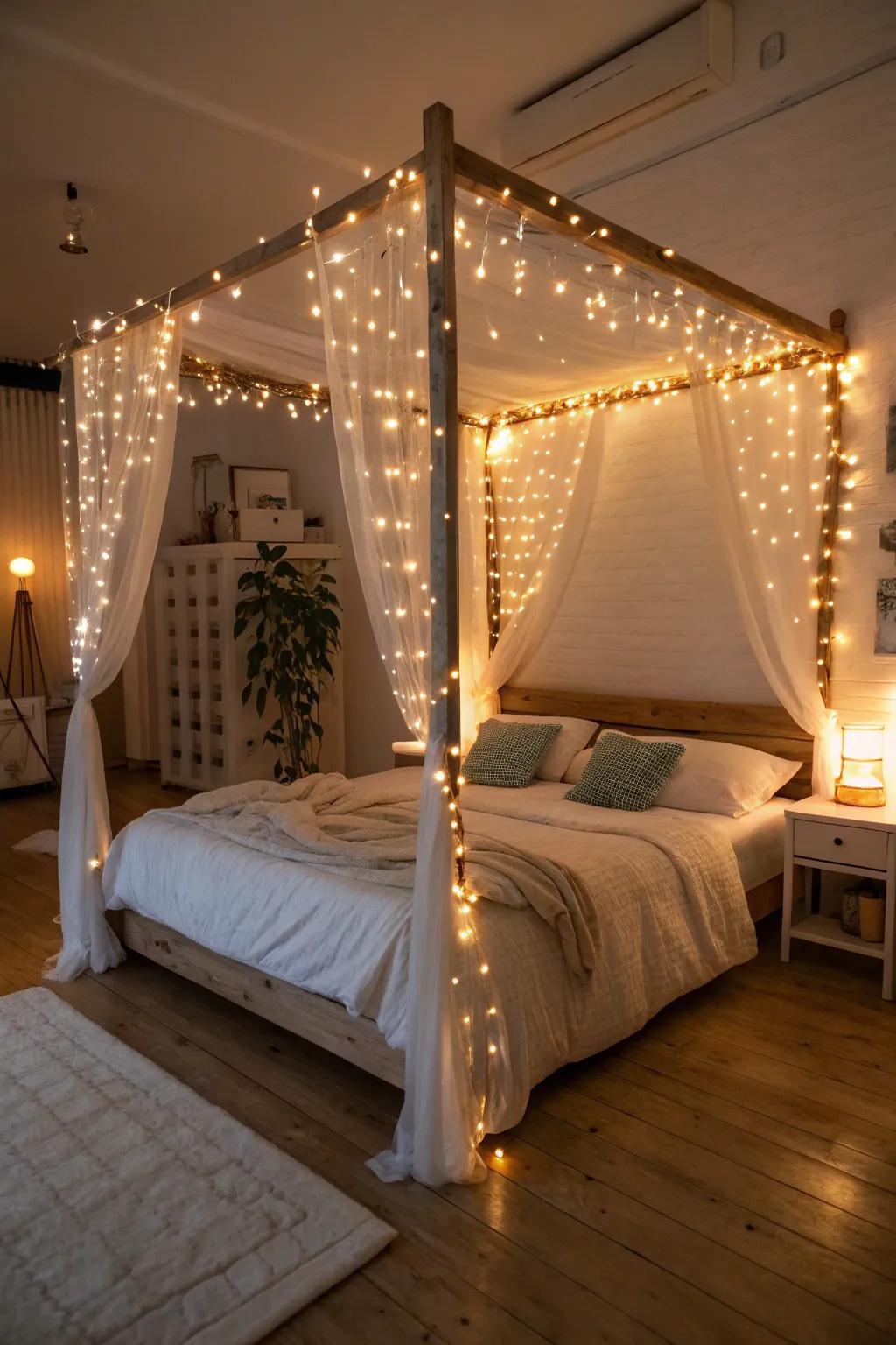 Conjure a spellbinding atmosphere with sparkle strands.