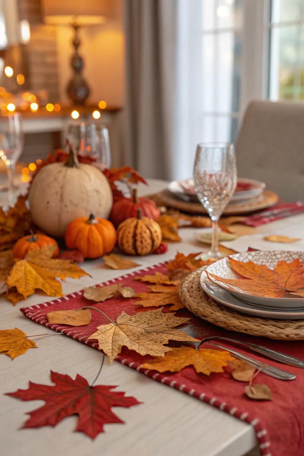 A tablescape highlighting the opulent tones of fall.