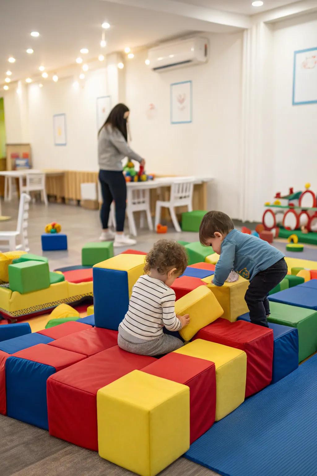 A secure and cozy area where toddlers can enjoy hours of laughter.