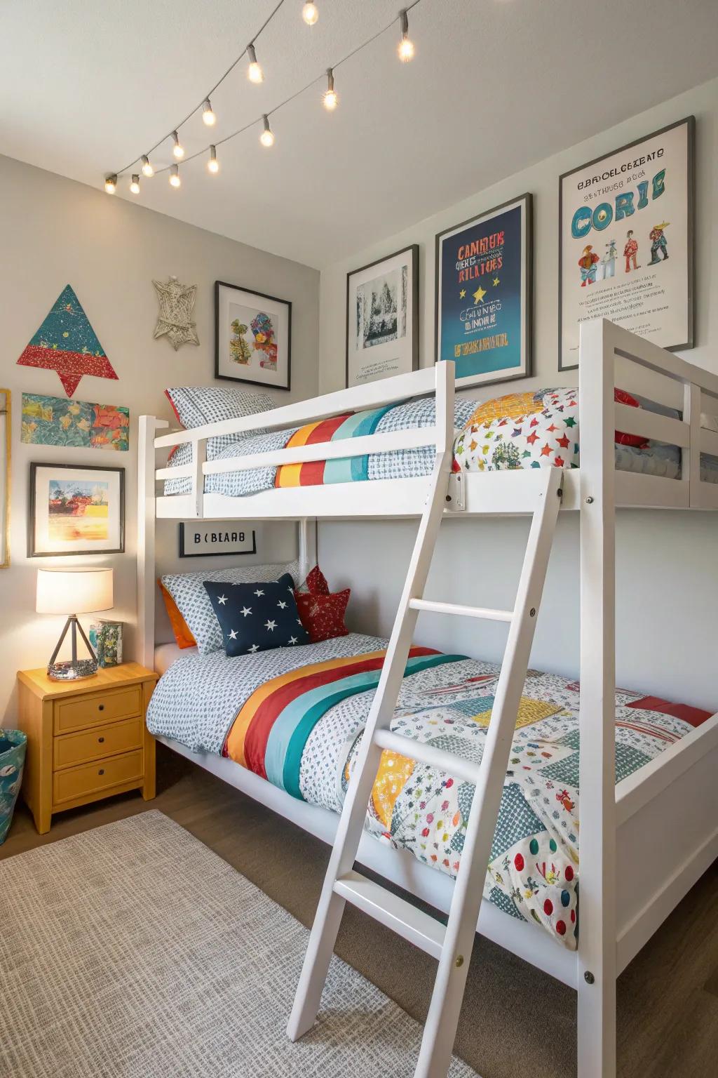 Chic double-decker beds that add an element of thrill to the space