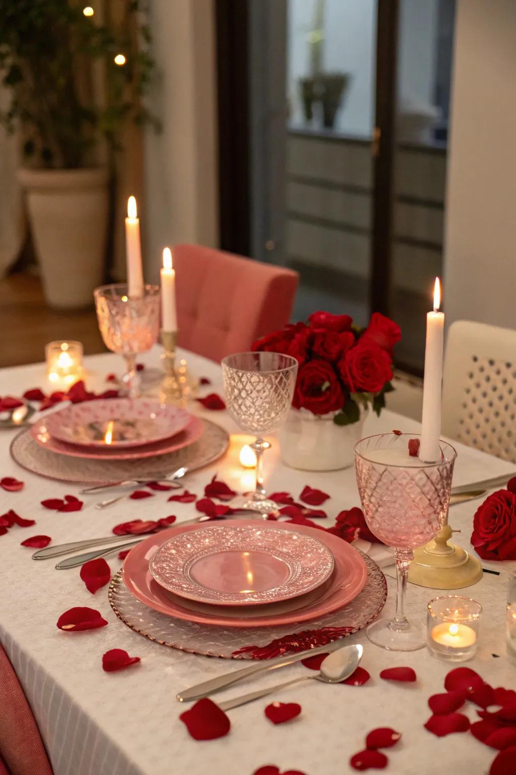Establish the right mood with a beautifully curated table for a loving dinner.