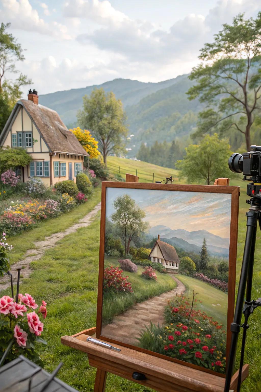 Classic vistas capture the serenity and simplicity of countryside existence.