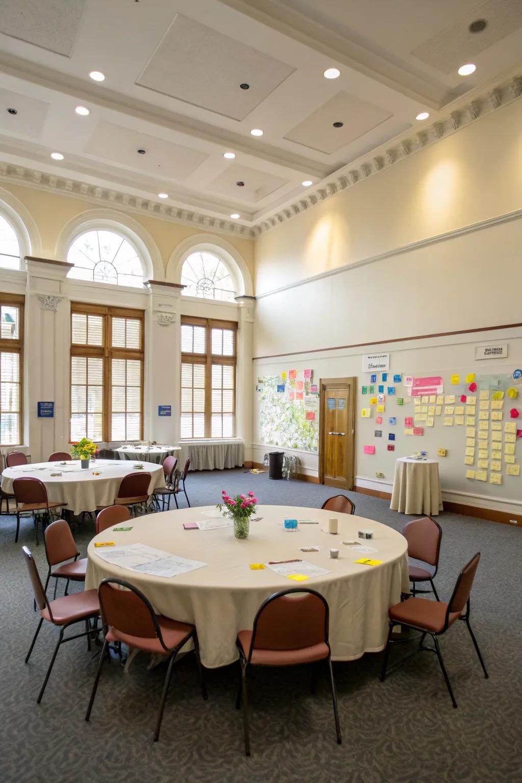 A collaborative beacon designed for high-impact brainstorming and teamwork.