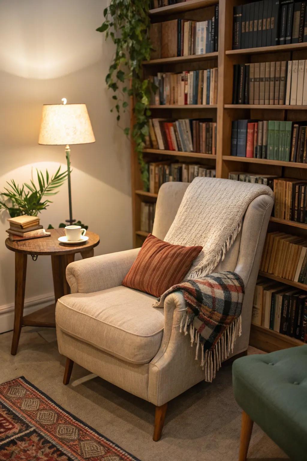 An ideal getaway for book enthusiasts.