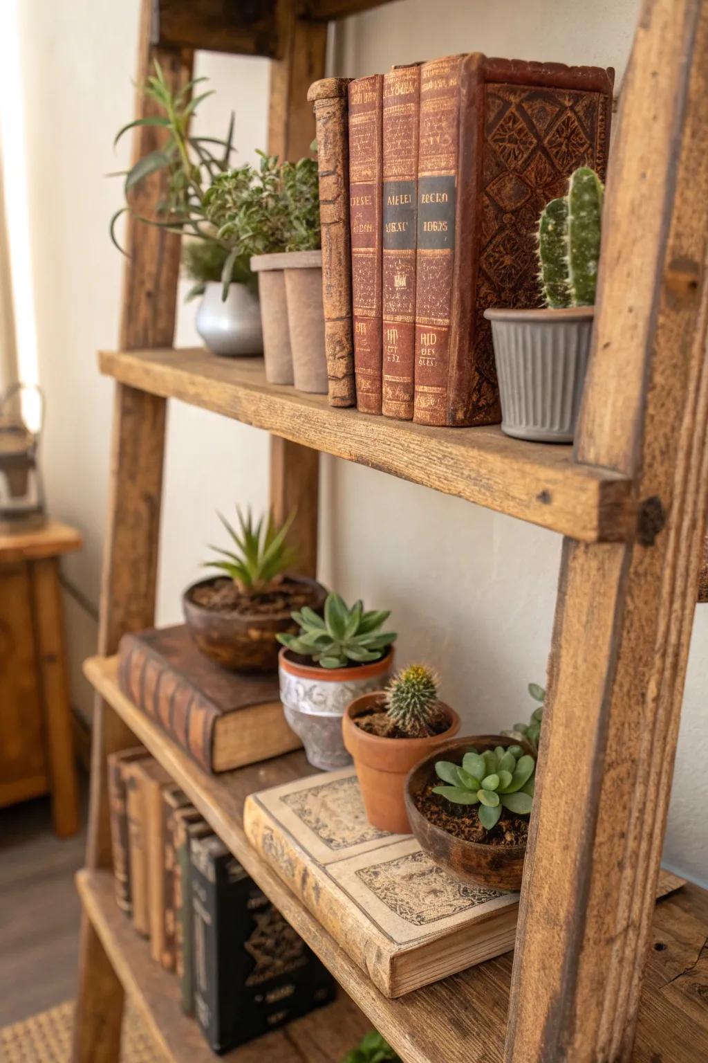 Enhance your living space with the enduring appeal of rustic timber ledges.