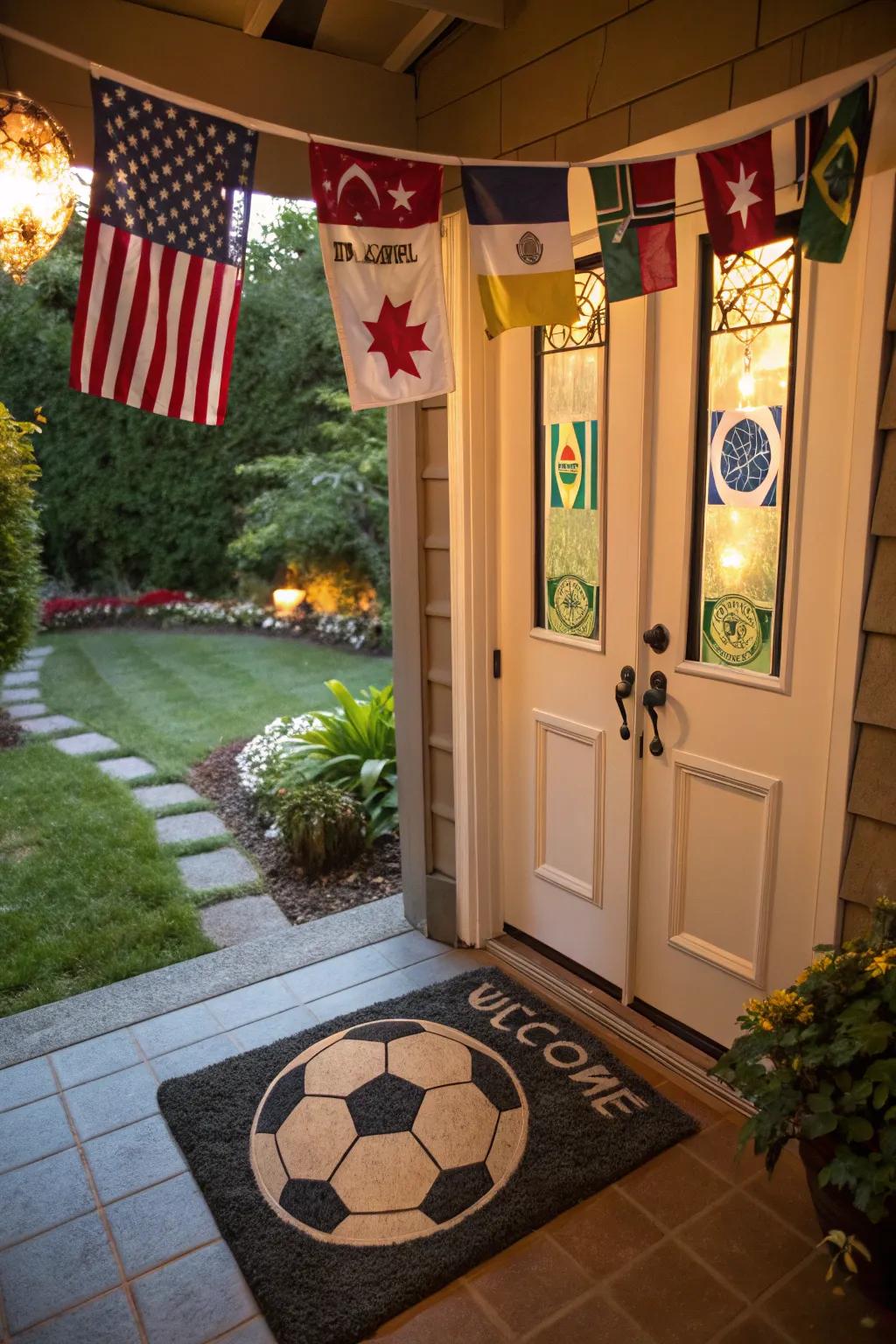 A welcoming entrance that ignites the Tournament spirit right at the threshold.