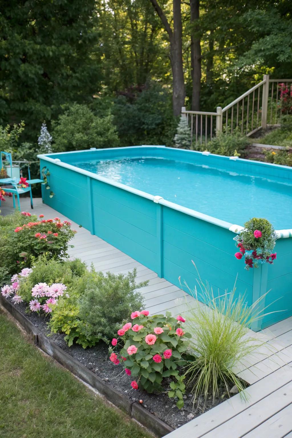 Transform your pool into a masterpiece with a splash of bold turquoise!