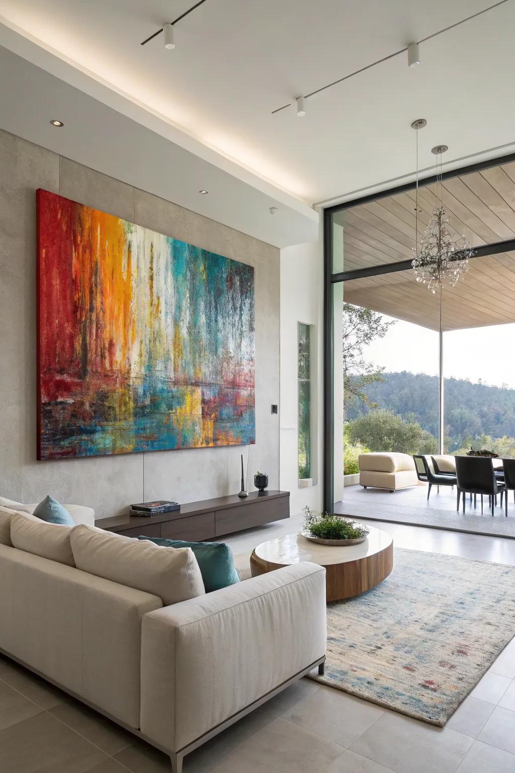 Mixed media pieces provide fascination and depth.