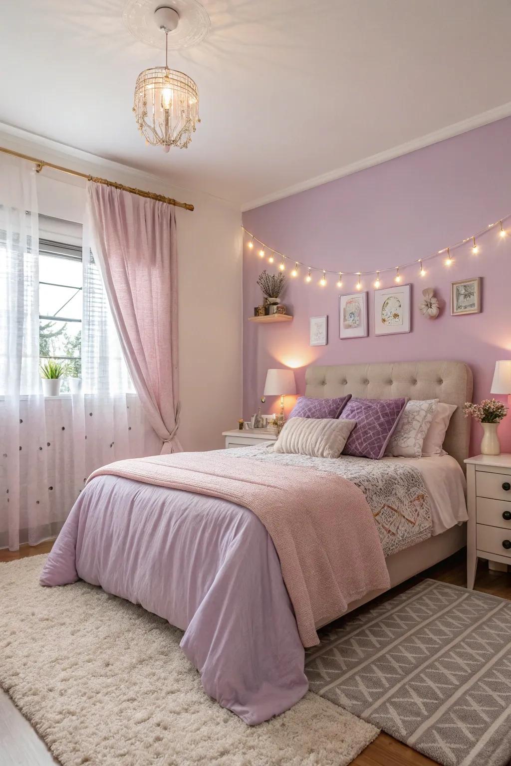 Soft hues evoke a soothing atmosphere.