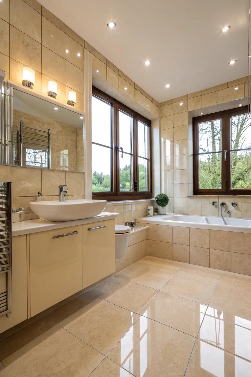 Lustrous decorations enhance light and add a hint of glamour.