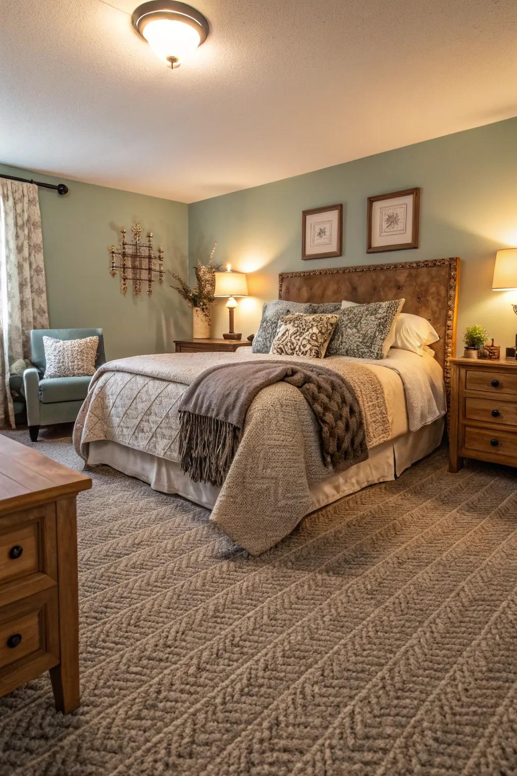 Gentle floor cover offer comfort and flexibility in any bedroom.