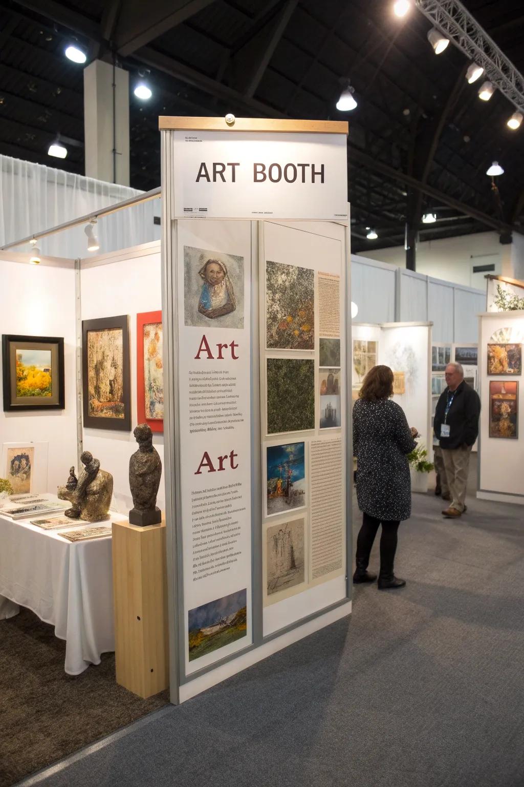 Informative features add depth to the art viewing experience, engaging visitors more fully.