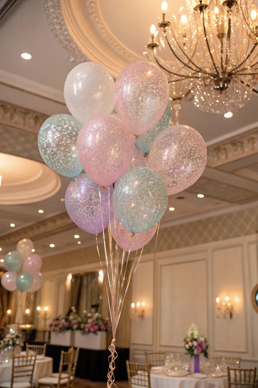 Shimmer balloons bring a touch of sparkle to any event.