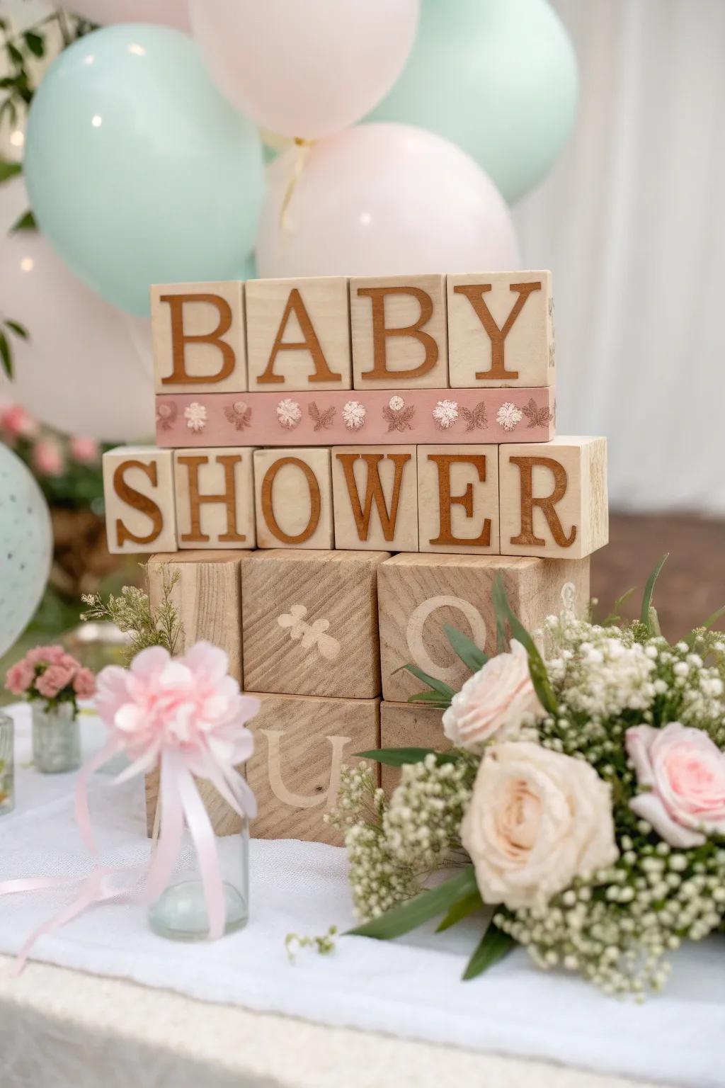 Individualized squares bring a sweet ambiance onto the setting.