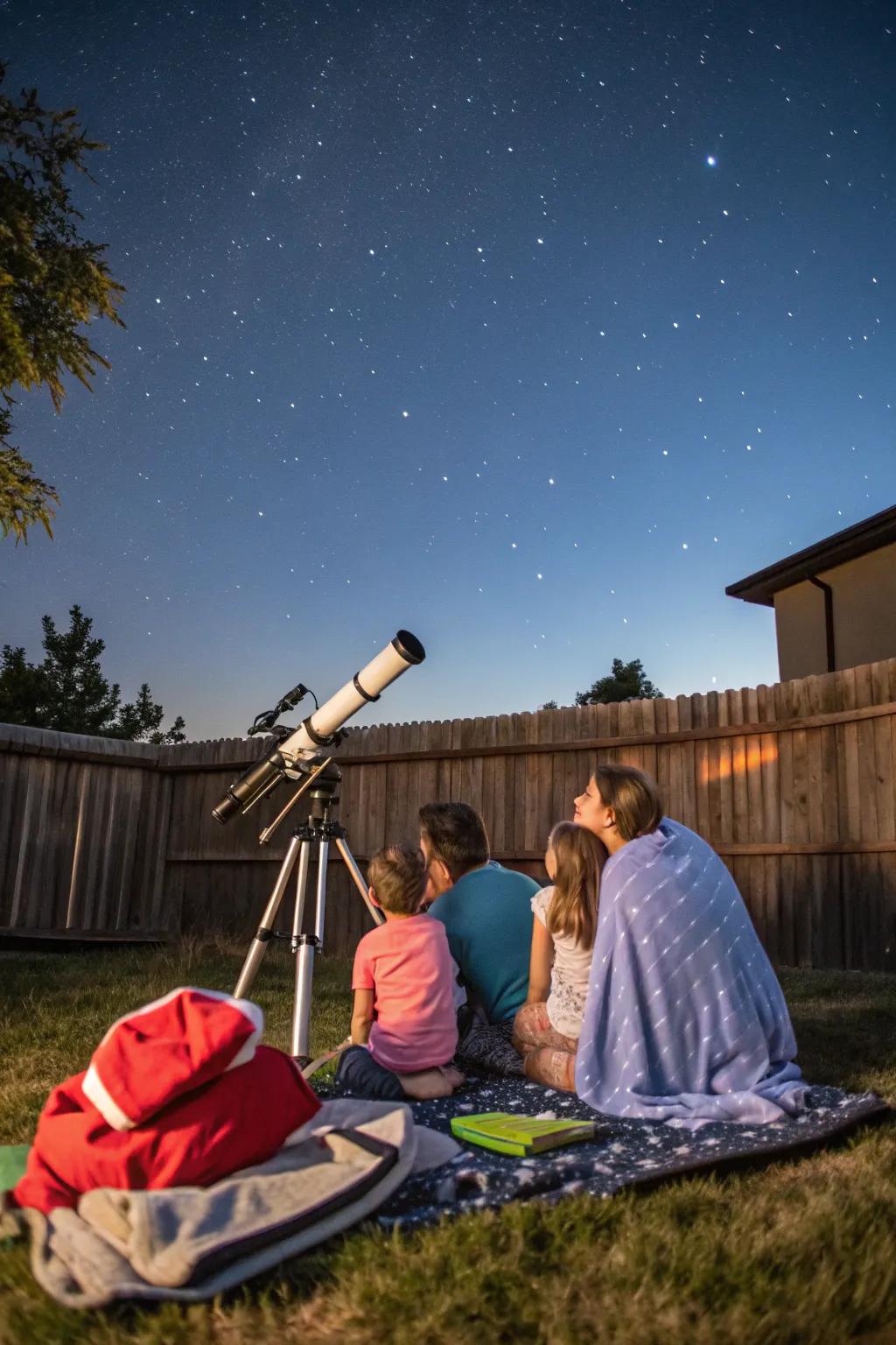 Stargazing and storytelling provide a magical end to the night.