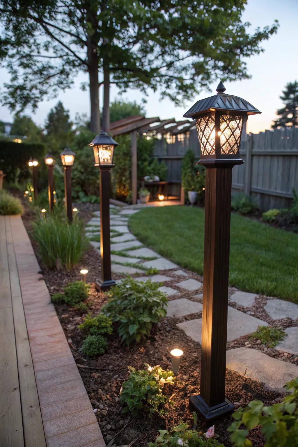 Illuminate sustainably with sun-kissed light pillars.