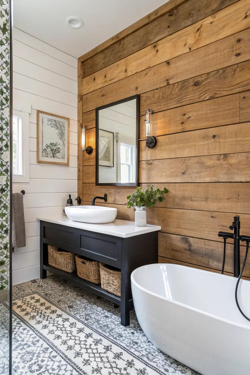 Timber details blend traditional with contemporary styles.