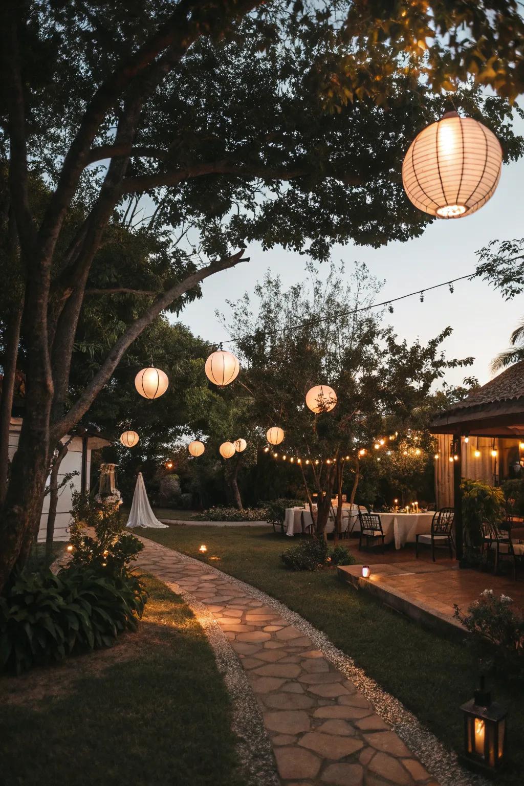 Beacons make for some mood lighting and a nautical vibe in your yard.