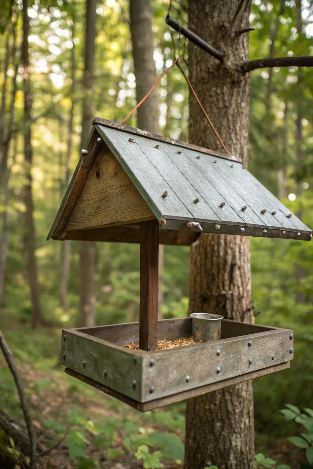Nature meets craftsmanship: Excellent baffles keep bears away.