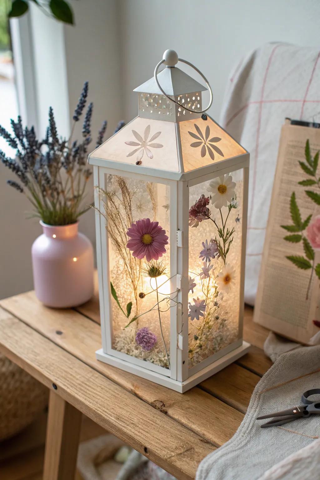 Illuminate your environment using the gentle allure of compressed blossom lanterns. A trace of nature and warmth for your comforting nights.