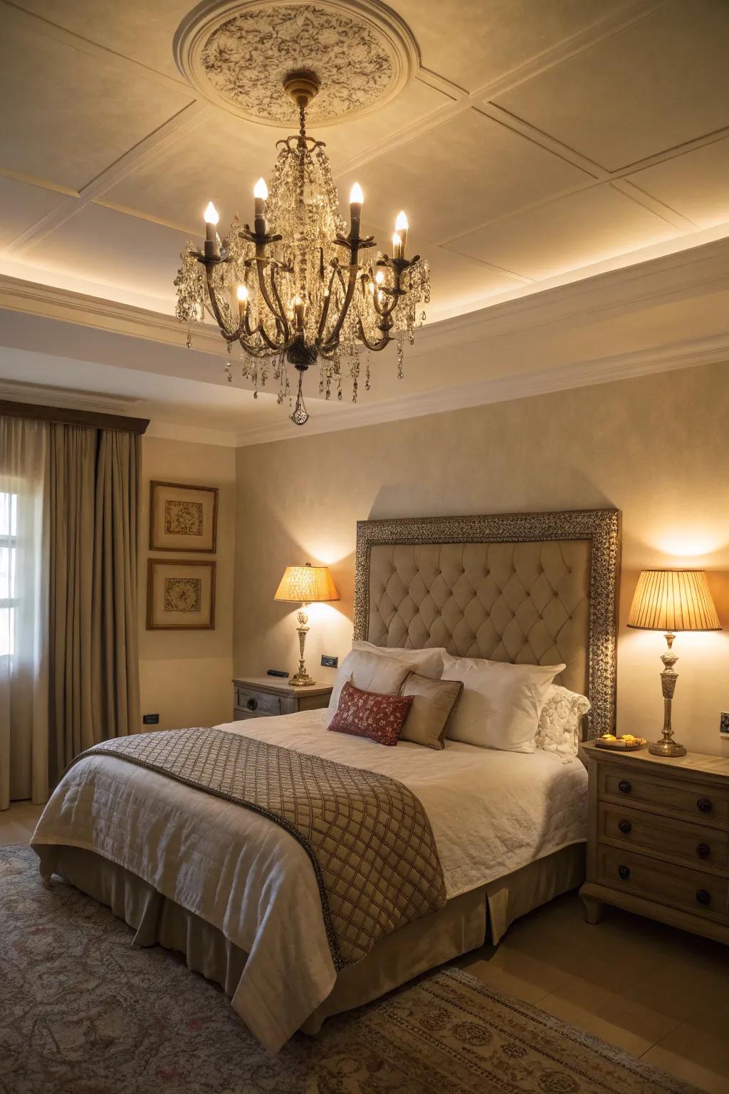 Layered lights enhance mood and practicality.