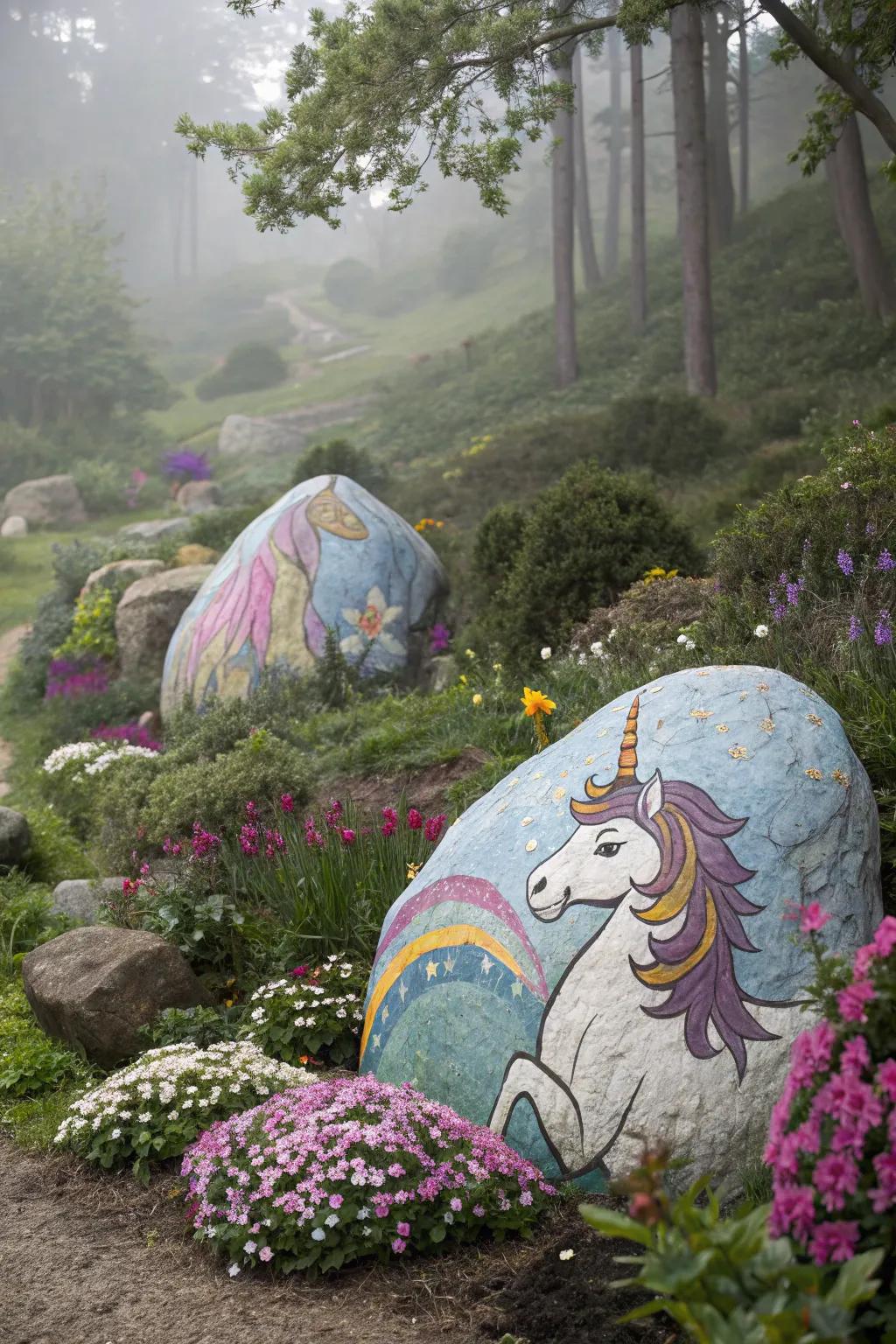 Infuse a hint of magic with mythical equine-themed stone art.