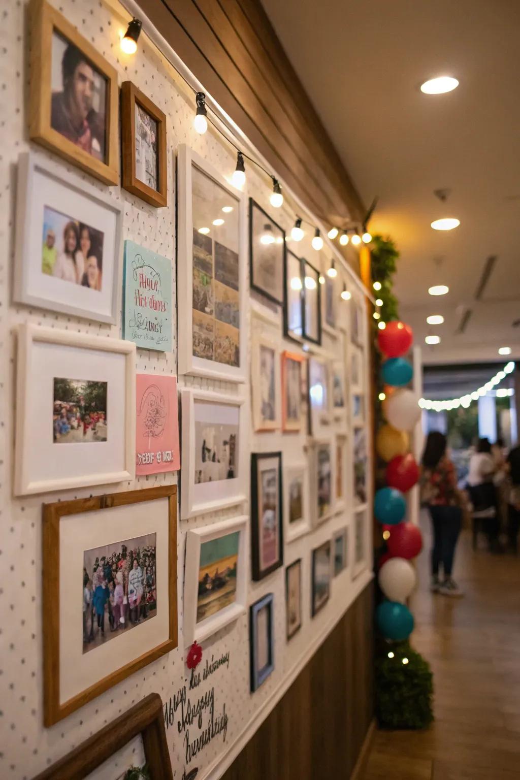 Think back on precious memories with a personalized exhibit.