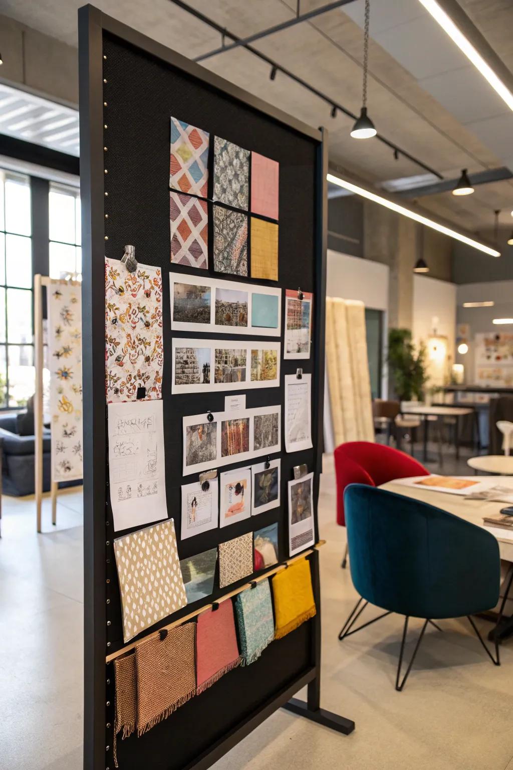 Visualize your projects with a vision board that sparks creativity.