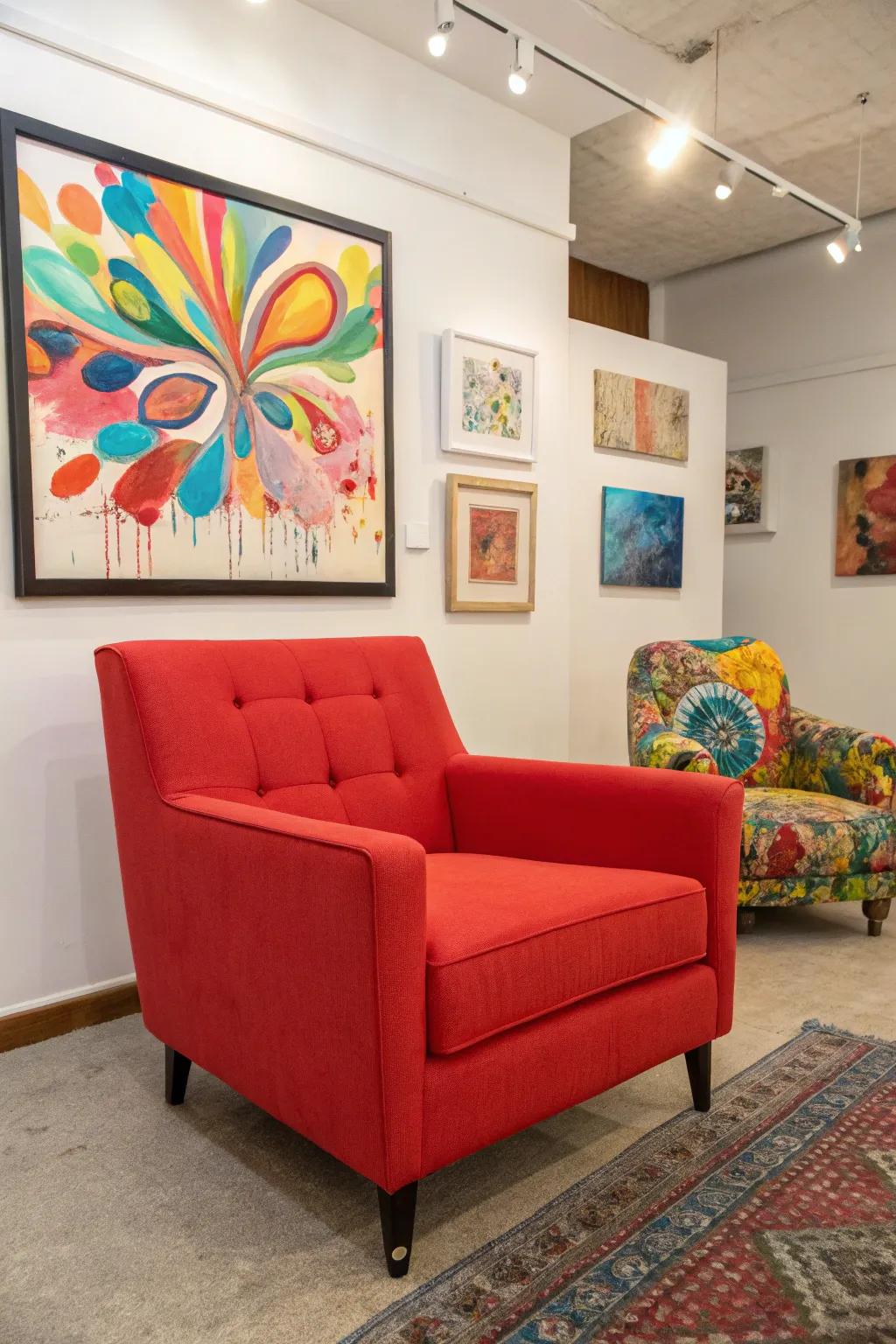 Unexpected hue bursts inject exhilaration into your decor.
