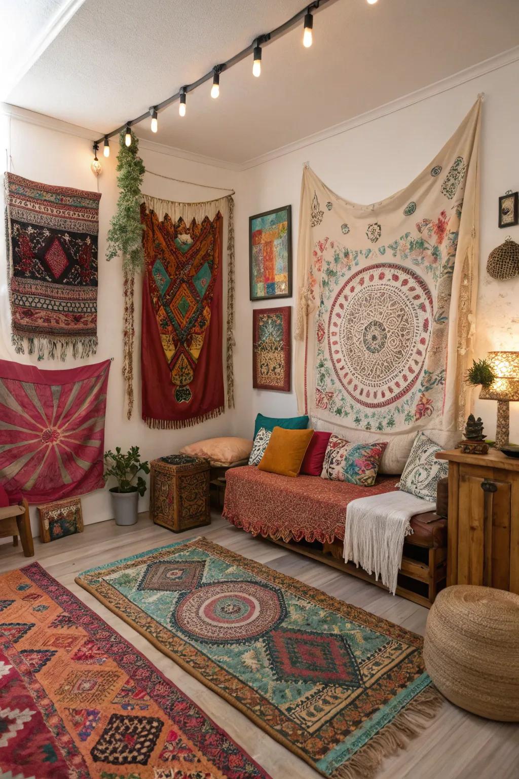 Local styles append a personal touch to bohemian design.