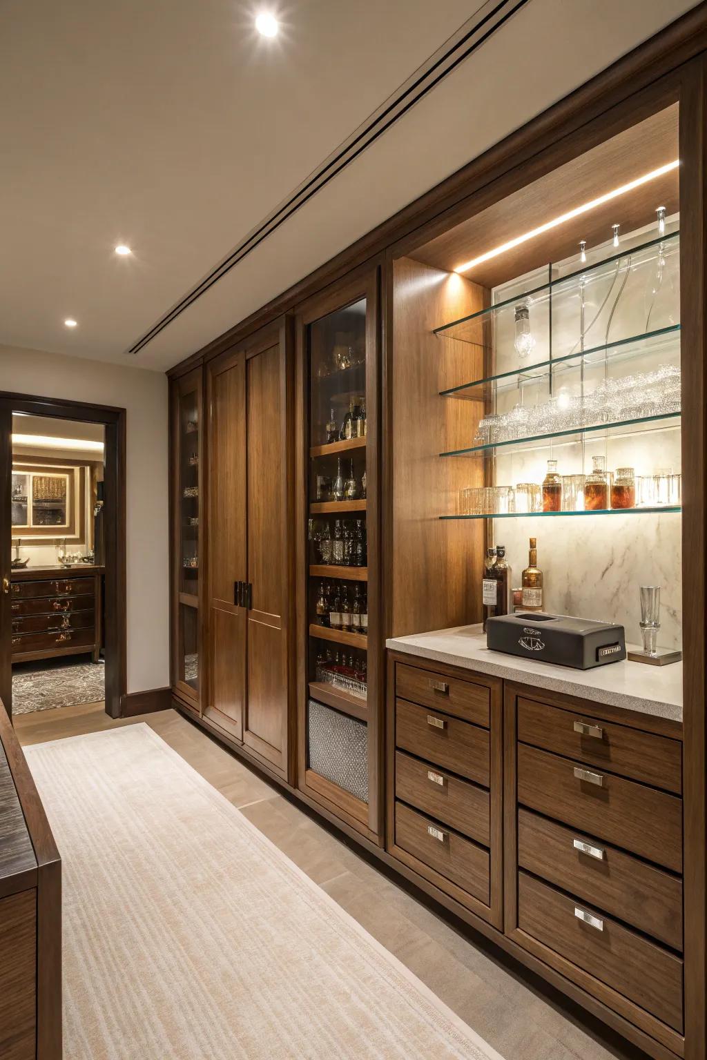 Ingenious space tricks allow for a sophisticated look.