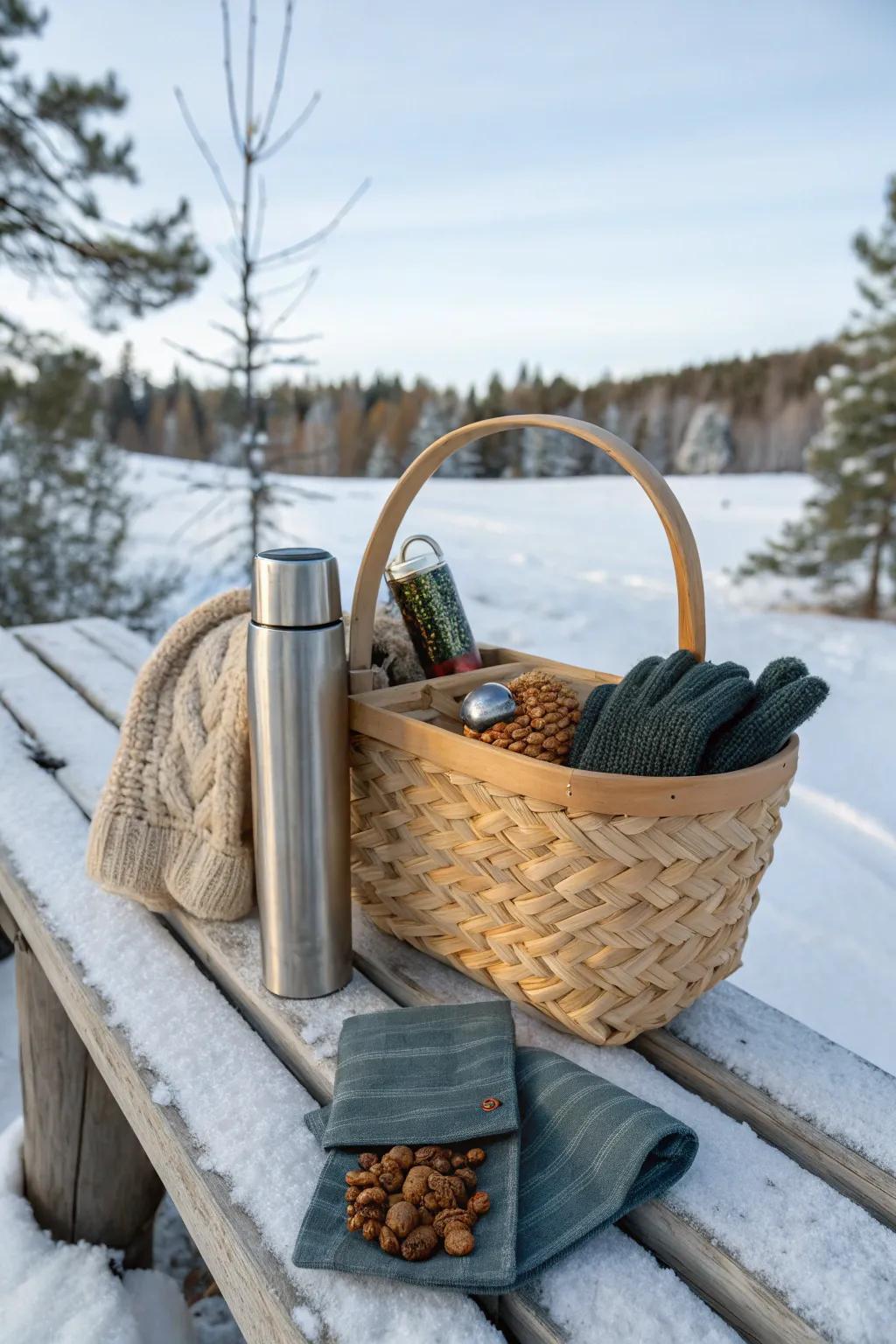 Embrace winter's beauty with a hint of warmth and style. #WinterAdventure #ScandiBoho