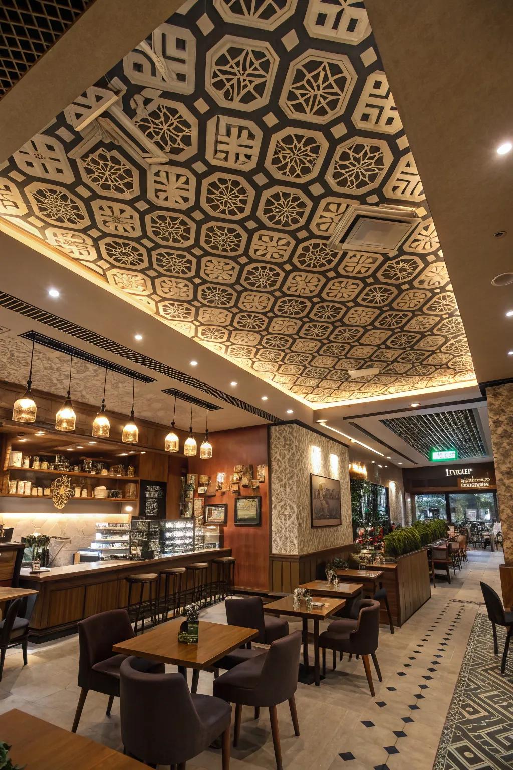 An overhead that captivates with unexpected design.