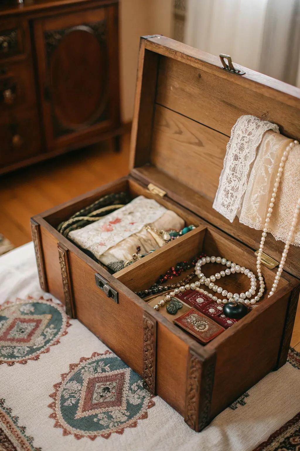 A cedar chest acts as the ideal protector for your family's relics.