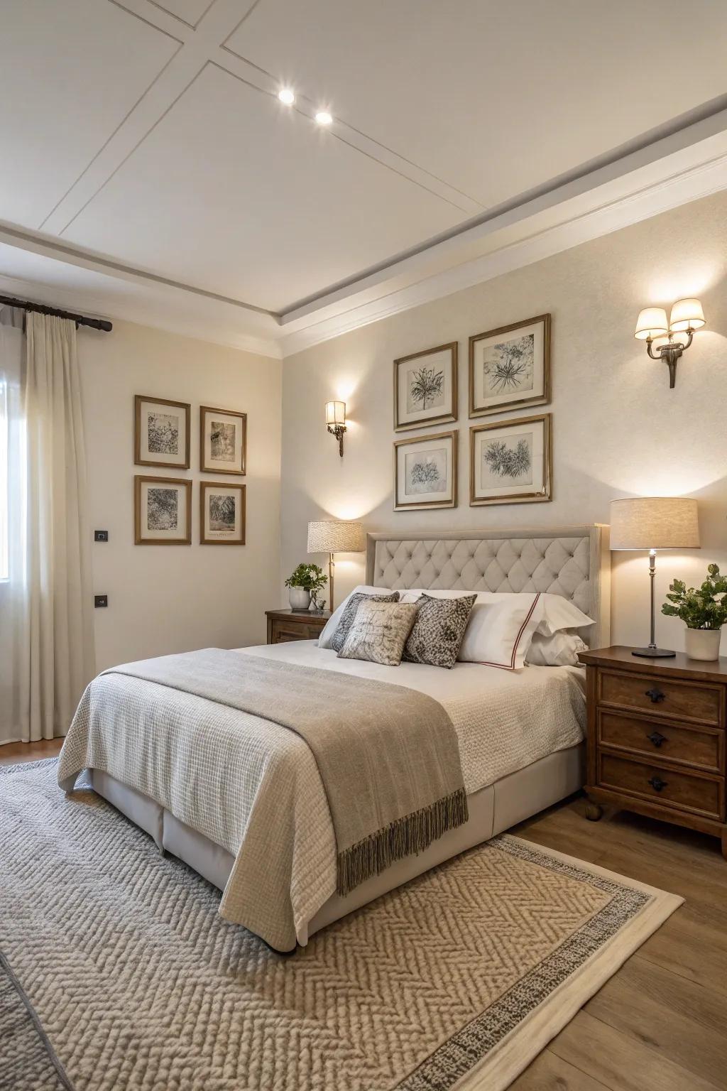 Understated accents for subtle elegance.