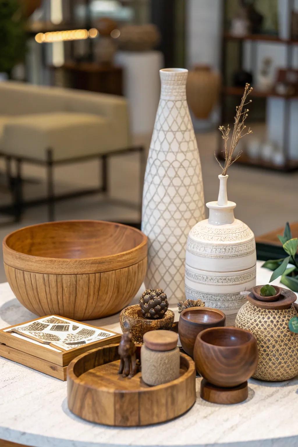 Texture interplay layers depth and intrigue to your decor.