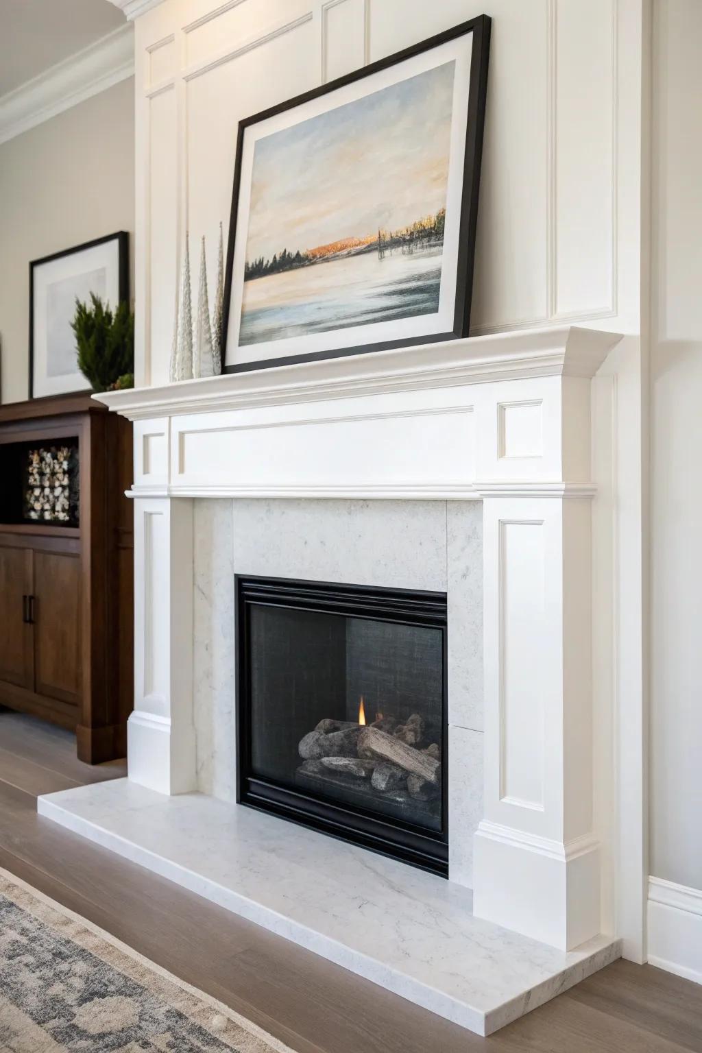 A minimalist strategy with a striking piece crafts modern elegance.